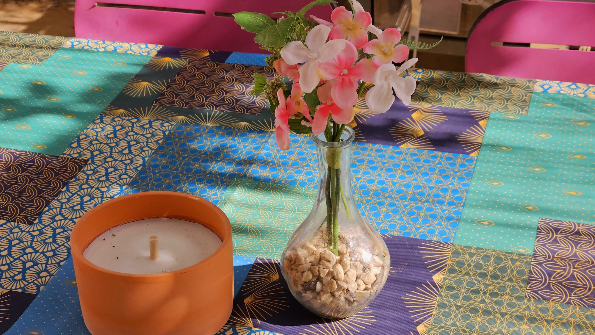 Détail de table dressée